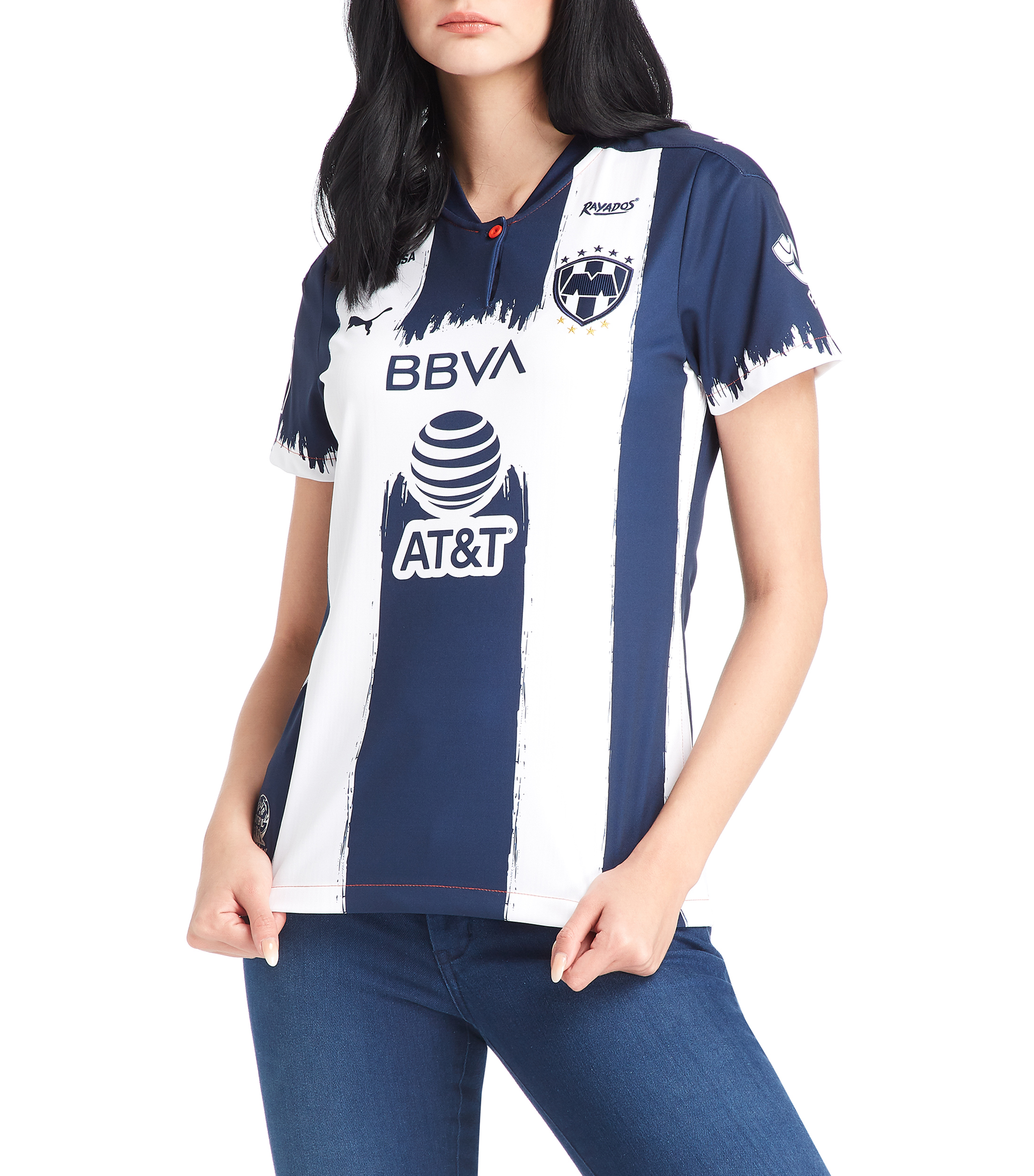 Playera new arrivals rayados mujer